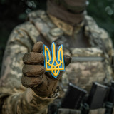 Нашивка Тризуб PVC великий кольоровий Нашивка Тризуб PVC великий кольоровий