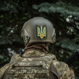 Нашивка Тризуб PVC великий кольоровий Нашивка Тризуб PVC великий кольоровий