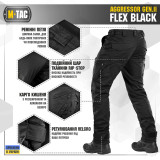 M-Tac штани Aggressor Gen II Flex Black
