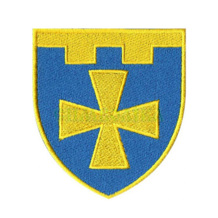 Шеврон 116 окрема бригада ТрО (Полтавська обл) синьо-жовтий