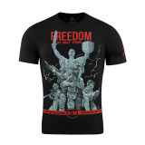 M-Tac футболка з принтом Freedom чорна (Black)