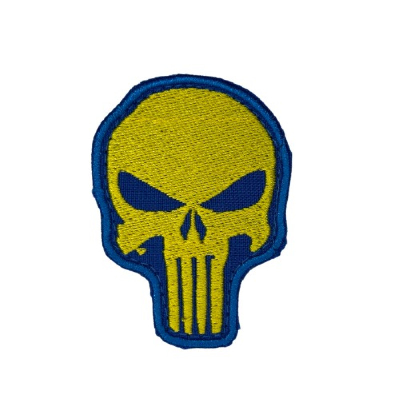 Нашивка Punisher Каратель Жовтосиній Нашивка Punisher Каратель Жовтосиній