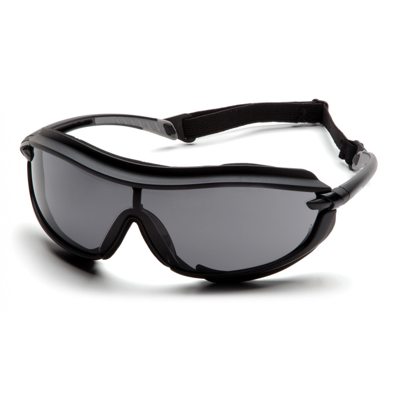 Окуляри захисні тактичні з ущільнювачем Pyramex XS3 Plus (gray) Anti-Fog, Чорні Окуляри захисні тактичні з ущільнювачем Pyramex XS3 Plus (gray) Anti-Fog, Чорні