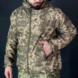 Куртка водонепроникна вітровка Aviator Піксель ММ14