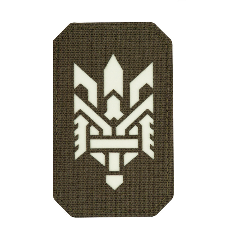M-Tac нашивка Тризуб (стилізація) Laser Cut вертикальна олива/GID M-Tac нашивка Тризуб (стилізація) Laser Cut вертикальна олива/GID