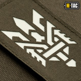 M-Tac нашивка Тризуб (стилізація) Laser Cut вертикальна олива/GID M-Tac нашивка Тризуб (стилізація) Laser Cut вертикальна олива/GID