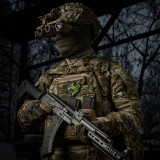 M-Tac Нашивка Вовк "Дивись в пітьму як Хижак" PVC чорна/олива M-Tac Нашивка Вовк "Дивись в пітьму як Хижак" PVC чорна/олива