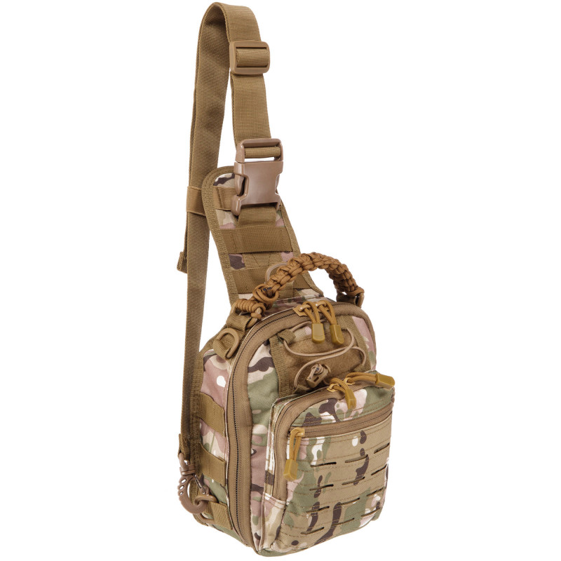 Сумка однолямкова тактична плетена ручка Sling Chest Pack мультикам (Multicam) Сумка однолямкова тактична плетена ручка Sling Chest Pack мультикам (Multicam)