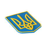 Нашивка герб України| PVC 3D кольорова, 9×7 см, на липучці Нашивка герб України| PVC 3D кольорова, 9×7 см, на липучці