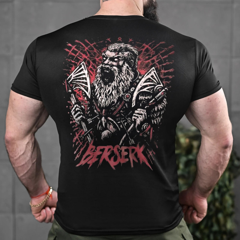 Футболка з принтом Berserk CoolMax Чорна Футболка з принтом Berserk CoolMax Чорна