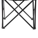 Стілець туристичний розкладний 50x80x80 см, чорний