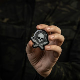 M-Tac наклейка об'ємна No Knife - No Life чорна/сіра M-Tac наклейка об'ємна No Knife - No Life чорна/сіра