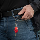 M-Tac Брелок з карабінами та фастексом Key Holder Elite чорний (Black)