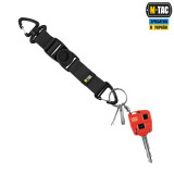 M-Tac Брелок з карабінами та фастексом Key Holder Elite чорний (Black)