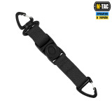 M-Tac Брелок з карабінами та фастексом Key Holder Elite чорний (Black)