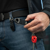 M-Tac Брелок з карабінами та фастексом Key Holder Elite чорний (Black)