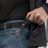 M-Tac Брелок з карабінами та фастексом Key Holder Elite чорний (Black)