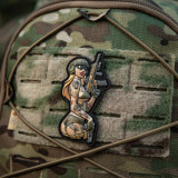M-Tac нашивка Сова військова розвідка (вишивка) чорна