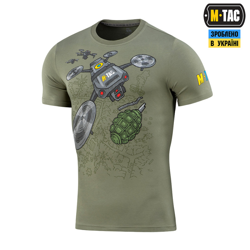 M-Tac футболка з принтом Мавік олива (Light Olive) M-Tac футболка з принтом Мавік олива (Light Olive)