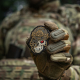 M-Tac нашивка Череп Зношений до кісток (Worn to the bone) PVC чорна/койот M-Tac нашивка Череп Зношений до кісток (Worn to the bone) PVC чорна/койот