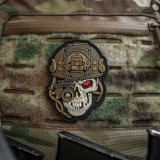 M-Tac нашивка Череп Зношений до кісток (Worn to the bone) PVC чорна/койот M-Tac нашивка Череп Зношений до кісток (Worn to the bone) PVC чорна/койот