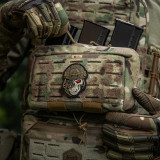 M-Tac нашивка Череп Зношений до кісток (Worn to the bone) PVC чорна/койот M-Tac нашивка Череп Зношений до кісток (Worn to the bone) PVC чорна/койот