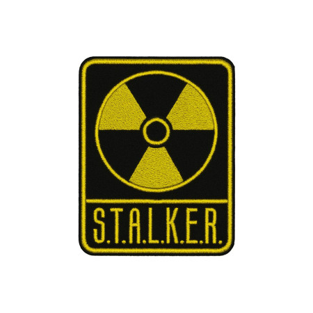 Нашивка шеврон Сталкер Stalker Радіація чорна