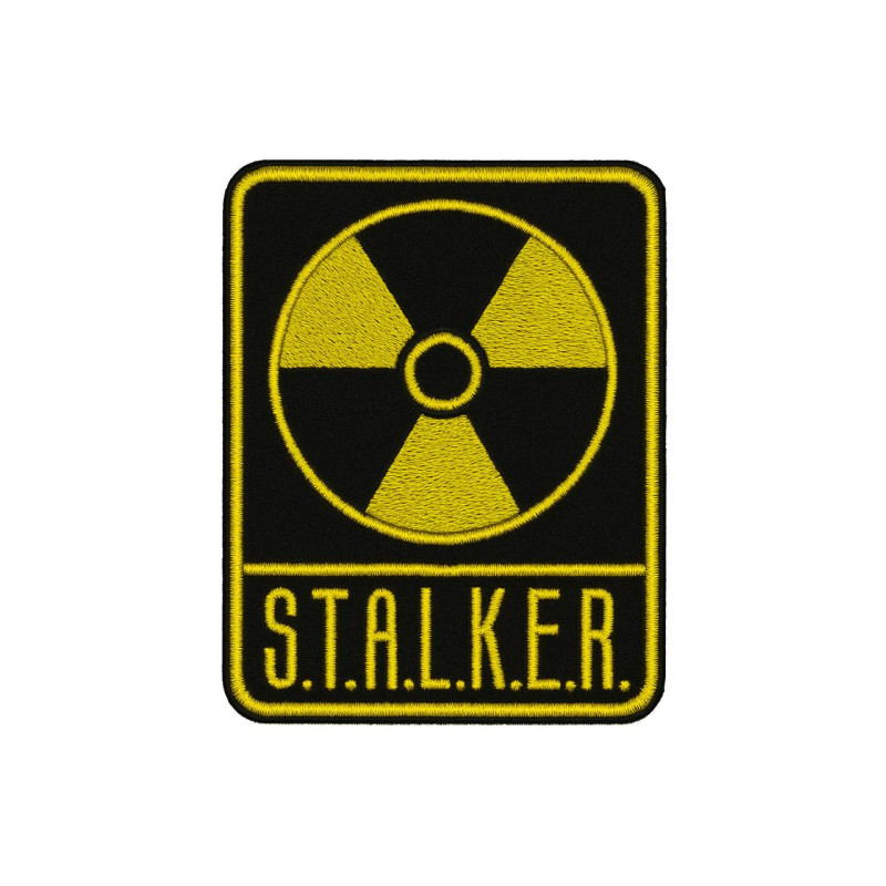 Нашивка шеврон Сталкер Stalker Радіація чорна Нашивка шеврон Сталкер Stalker Радіація чорна