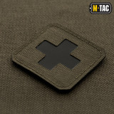 M-Tac нашивка Medic Cross Laser Cut 4.5 см олива/чорна