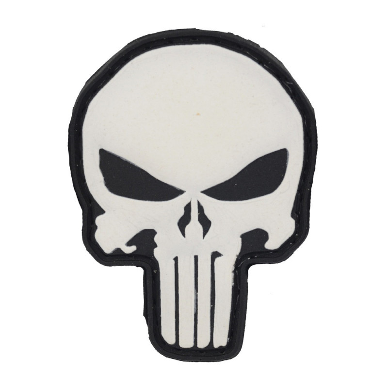 M-Tac нашивка Punisher PVC Black/White M-Tac нашивка Punisher PVC Black/White