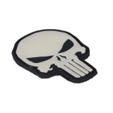M-Tac нашивка Punisher PVC Black/White M-Tac нашивка Punisher PVC Black/White