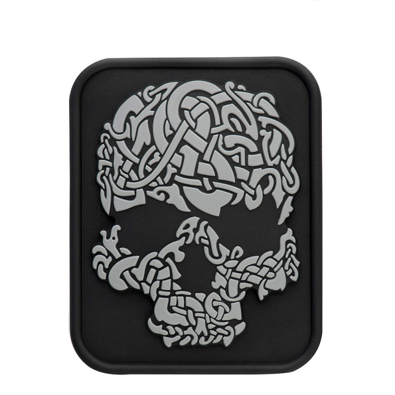 M-Tac нашивка Viking Skull PVC Black/Grey M-Tac нашивка Viking Skull PVC Black/Grey