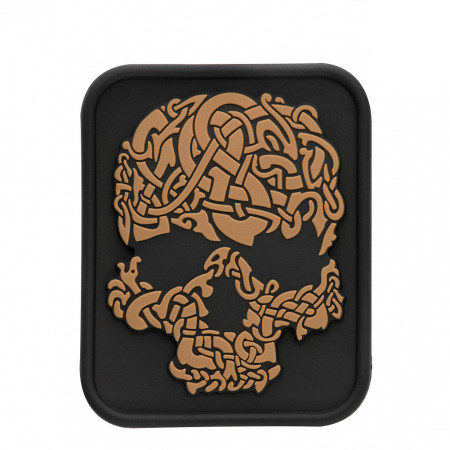 M-Tac нашивка Viking Skull PVC Black/Coyote
