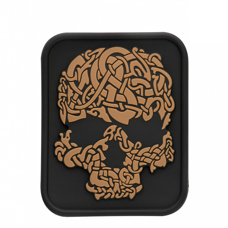 M-Tac нашивка Viking Skull PVC Black/Coyote M-Tac нашивка Viking Skull PVC Black/Coyote