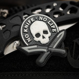 M-Tac нашивка No Knife - No Life 3D PVC Black/White M-Tac нашивка No Knife - No Life 3D PVC Black/White