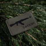 M-Tac нашивка AKM 7,62х39 Laser Cut Ranger Green/Black M-Tac нашивка AKM 7,62х39 Laser Cut Ranger Green/Black
