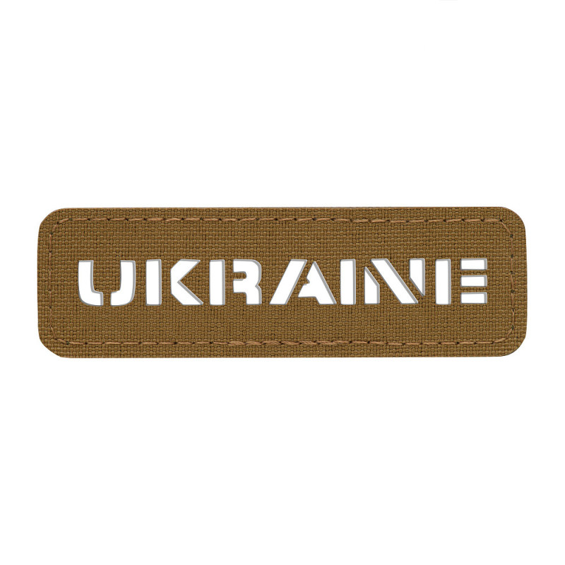 M-Tac нашивка Ukraine скрізна 25х80 Laser Cut койот M-Tac нашивка Ukraine скрізна 25х80 Laser Cut койот