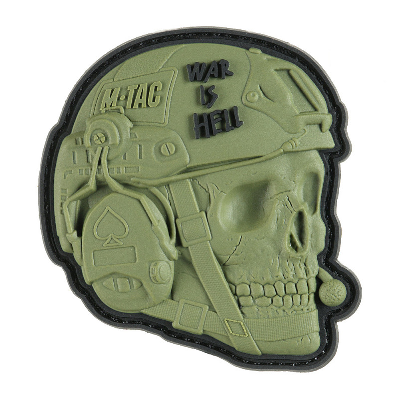 M-Tac нашивка War is Hell 3D PVC Olive M-Tac нашивка War is Hell 3D PVC Olive