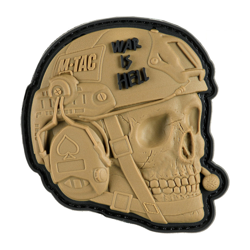 M-Tac нашивка War is Hell 3D PVC Coyote M-Tac нашивка War is Hell 3D PVC Coyote