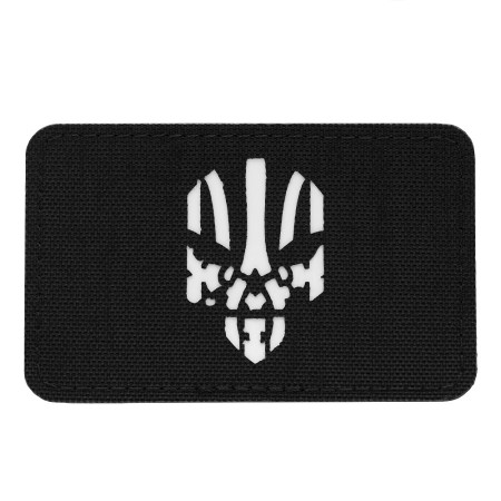M-Tac нашивка Месник горизонтальна Laser Cut Black/GID