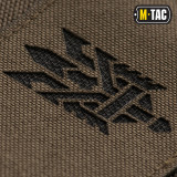 M-Tac нашивка Тризуб (стилізація) Laser Cut горизонтальна олива/чорна