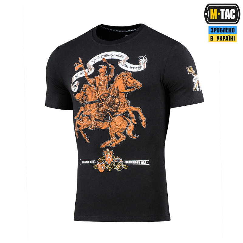 M-Tac футболка з принтом Гетьман Сагайдачний Чорна (Black) M-Tac футболка з принтом Гетьман Сагайдачний Чорна (Black)