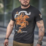 M-Tac футболка з принтом Гетьман Сагайдачний Чорна (Black) M-Tac футболка з принтом Гетьман Сагайдачний Чорна (Black)