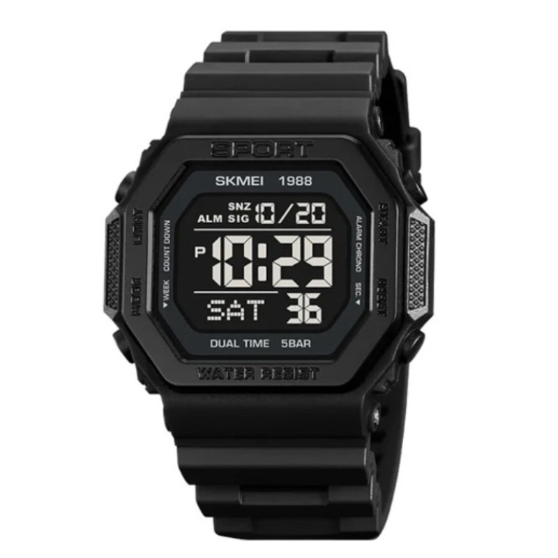 Годинник наручний SKMEI 1988BK чорний + коробочка Годинник наручний SKMEI 1988BK чорний + коробочка