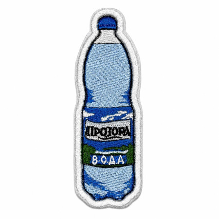 Нашивка шеврон Вода "Прозора" біла Нашивка шеврон Вода "Прозора" біла