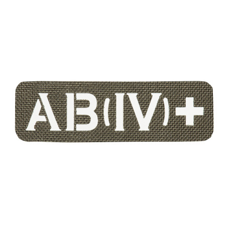 M-Tac нашивка група крові AB (IV) + наскрізна Laser Cut 25х80 Ranger Green