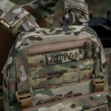 M-Tac нашивка група крові AB (IV) + наскрізна Laser Cut 25х80 Multicam