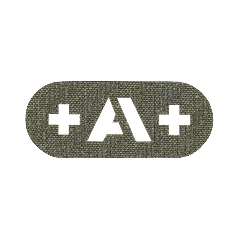 M-Tac нашивка група крові +A+ наскрізна Laser Cut олива M-Tac нашивка група крові +A+ наскрізна Laser Cut олива