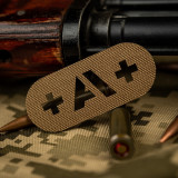 M-Tac нашивка група крові +A+ наскрізна Laser Cut Coyote M-Tac нашивка група крові +A+ наскрізна Laser Cut Coyote
