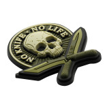 M-Tac нашивка No Knife - No Life 3D PVC Olive M-Tac нашивка No Knife - No Life 3D PVC Olive
